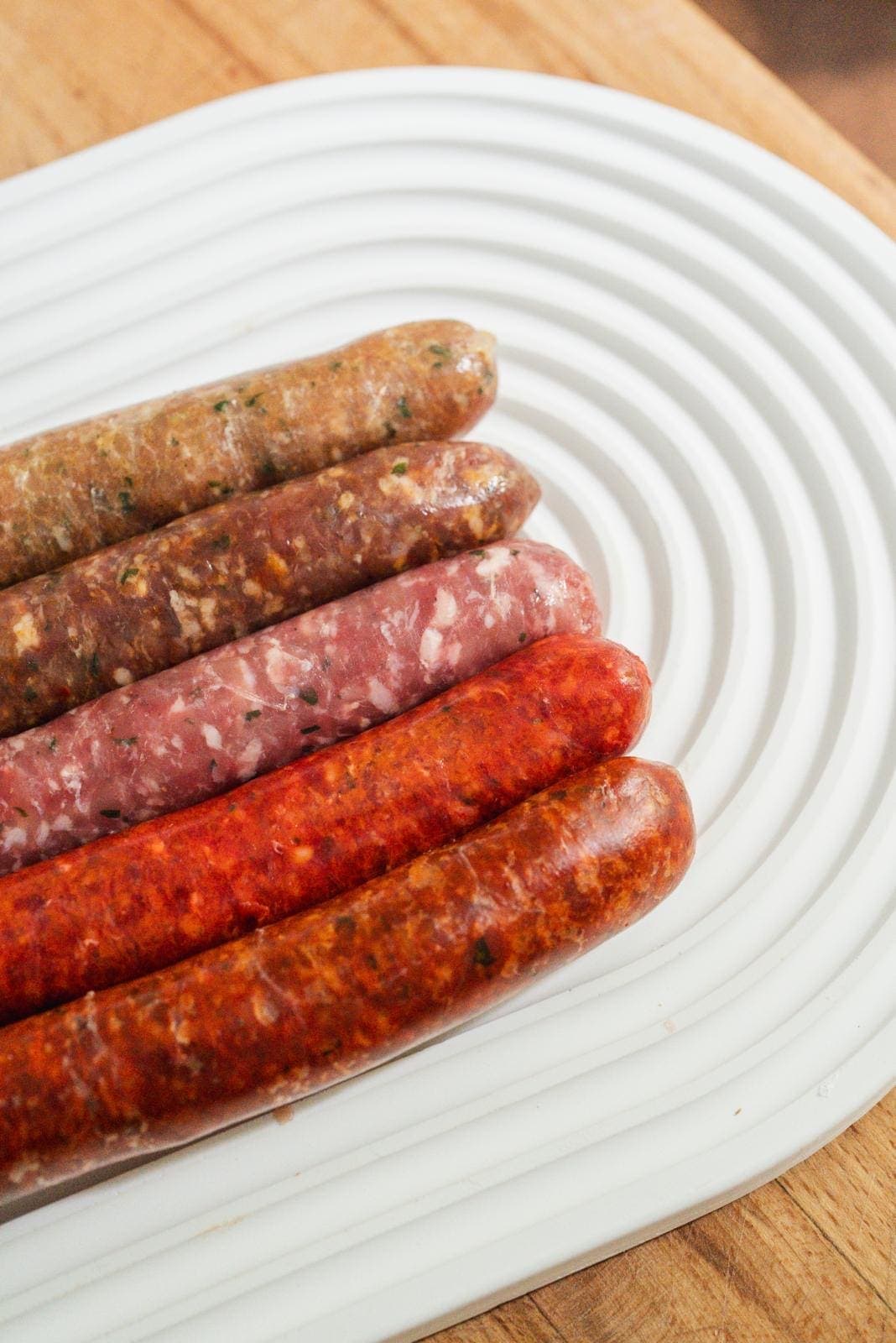Merguez maison sur assiette